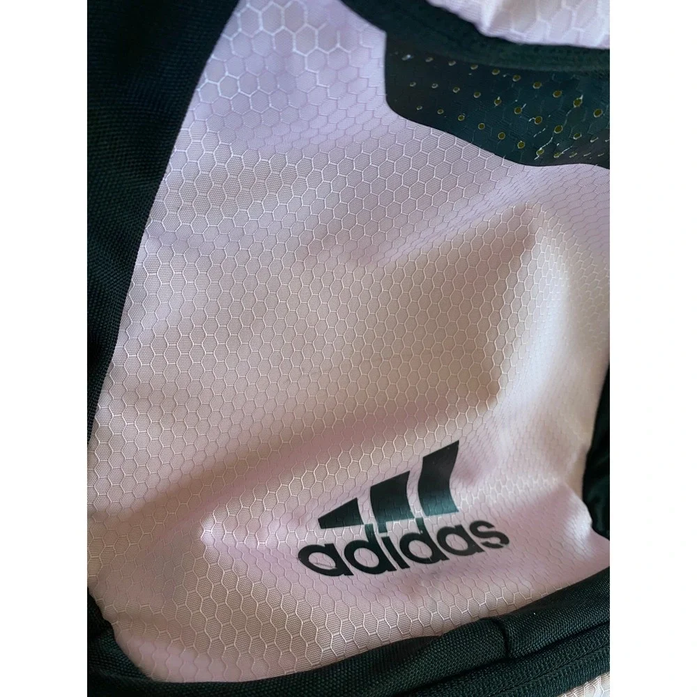 Adidas Hydroshield Backpack Pink Black Honeycomb Ripstop Sport Soccer Gym Bag